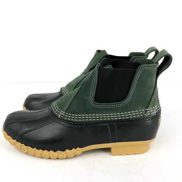 L.L. BEAN Womens Bean 6.5" Chelsea Boots US 9 M Sage Gum Leather NWOB - Picture 8 of 12